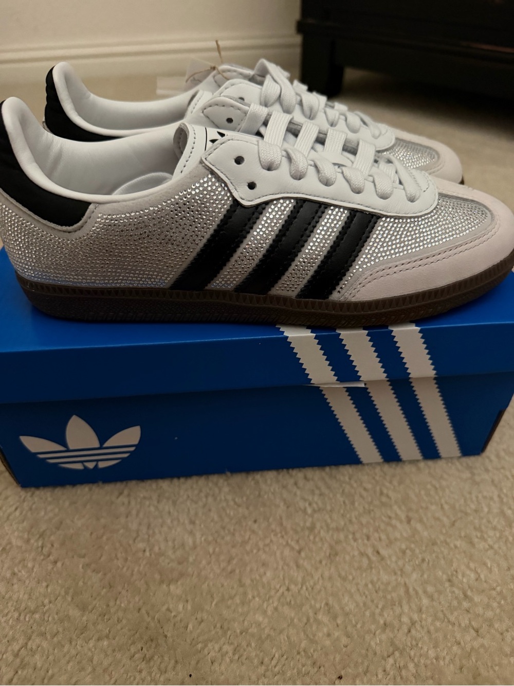 adidas White and Black Low-Top Sneakers